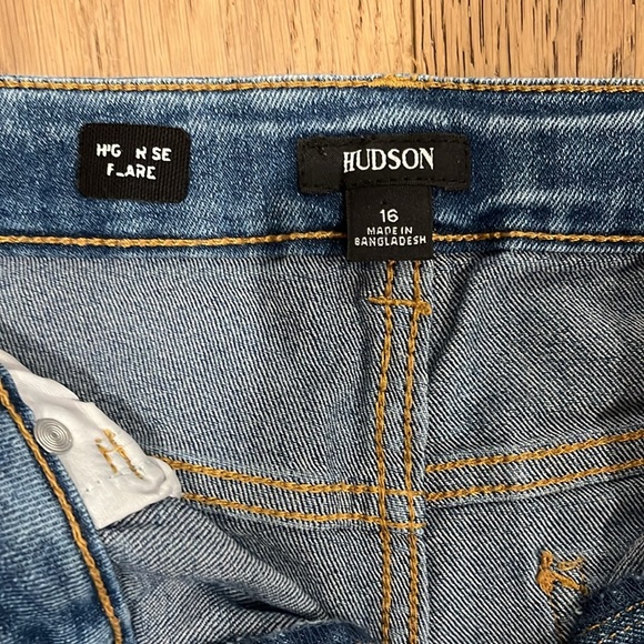 Hudson girls distressed flare jeans size 16 - Picture 5 of 6